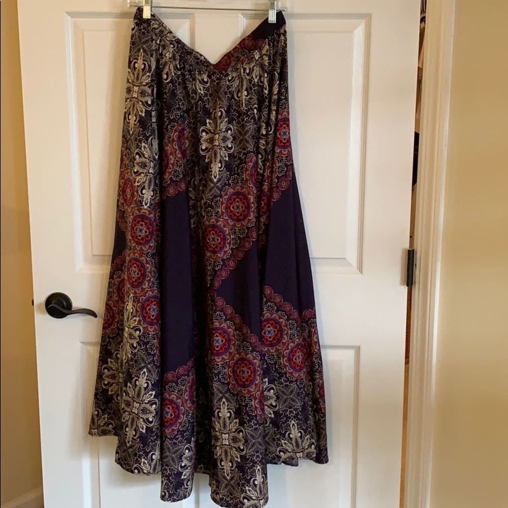 Full circle maxi skirt